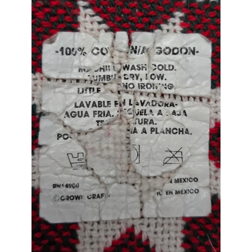 Christmas Tree Tapestry Afghan Country 57x45 Throw Blanket Vintage Vintage